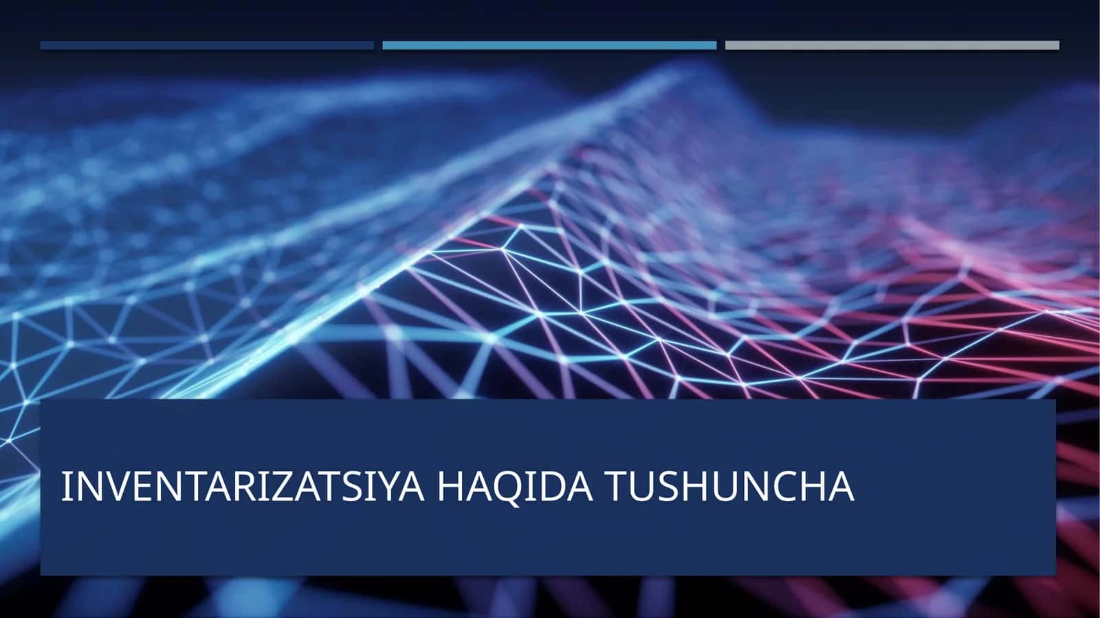 Inventarizatsiya haqida tushuncha