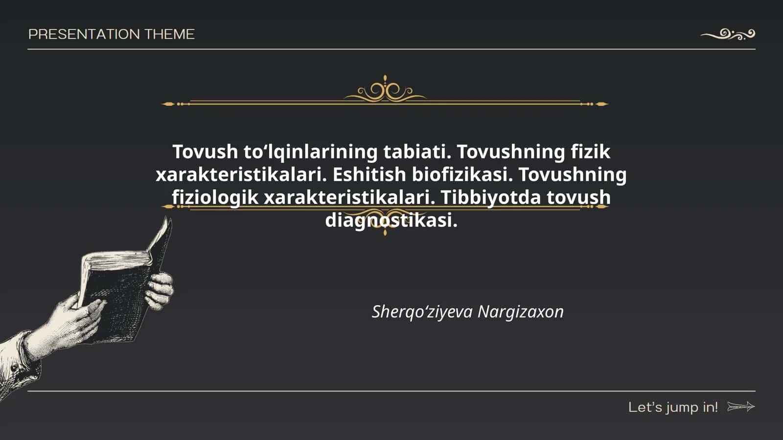 Tovush toʻlqinlarining tabiati