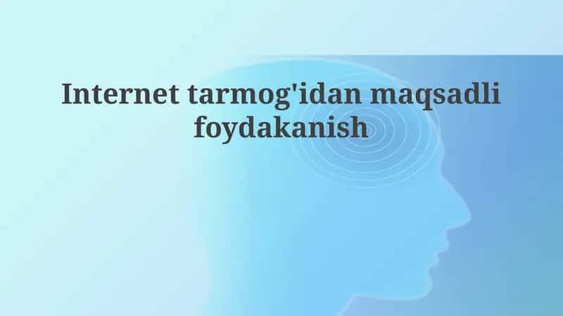 Internettarmog'idan maqsadli foydalanish