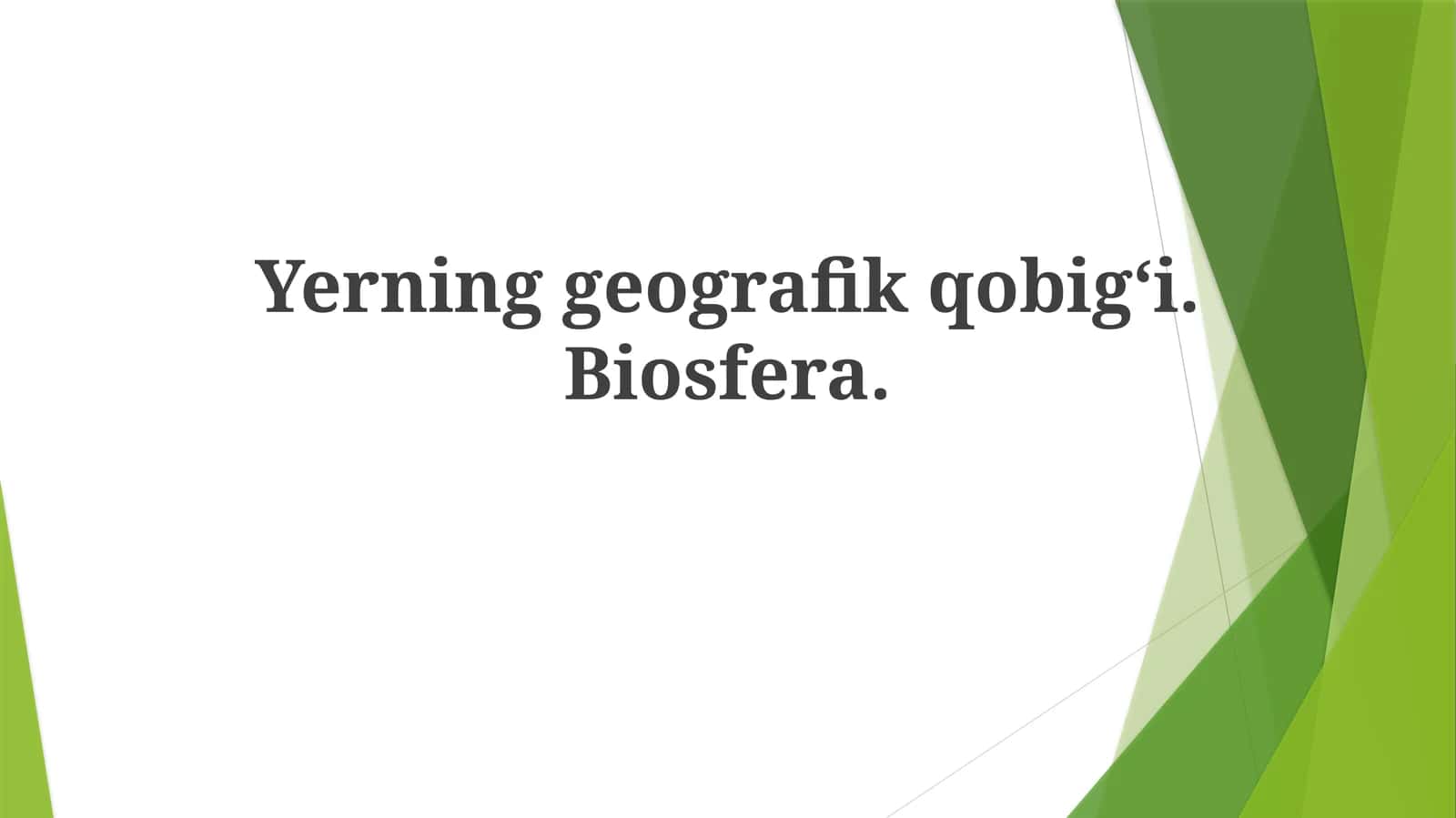 Ekosistemalar: Biosferaning Qurilish Blokchalari