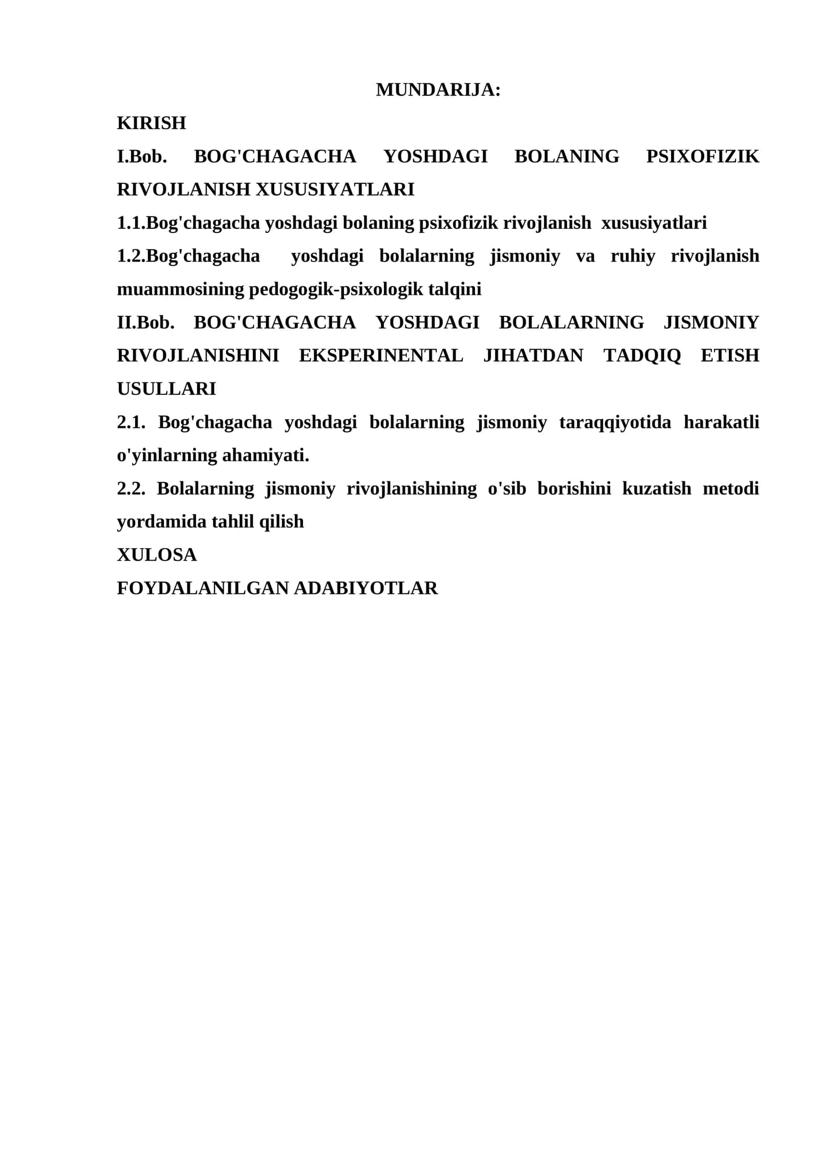 Jismoniy tarbiya mashg'ulotlari
