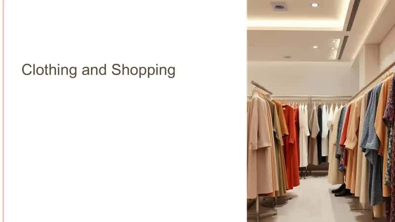 Clothing and Shopping