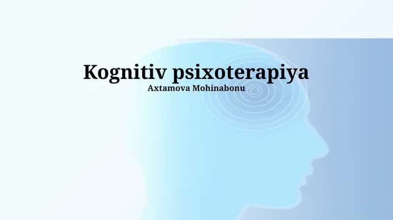 Kognitiv Xulq-atvor Terapiyasi
