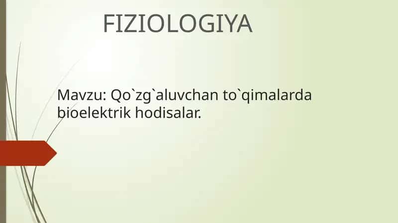 Qo`zg`aluvchan to`qimalar
