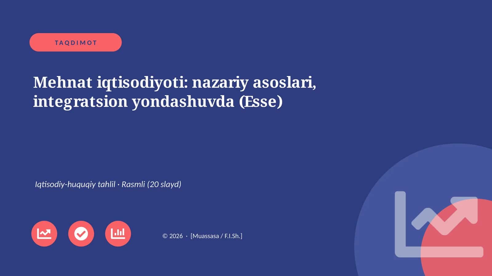 Mehnat iqtisodiyoti: nazariy asoslari, integratsion yondashuvda (Esse)