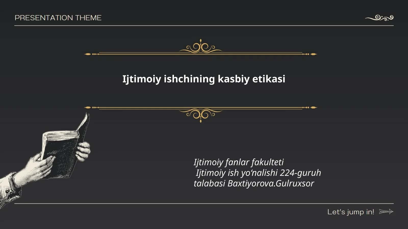 Ijtimoiy ishchining kasbiy etikasi