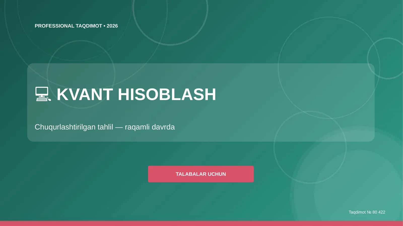 KVANT HISOBLASH