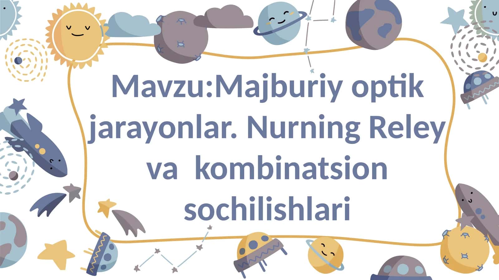 Majburiy optik jarayonlar. Nurning Reley va kombinatsion sochilishlari