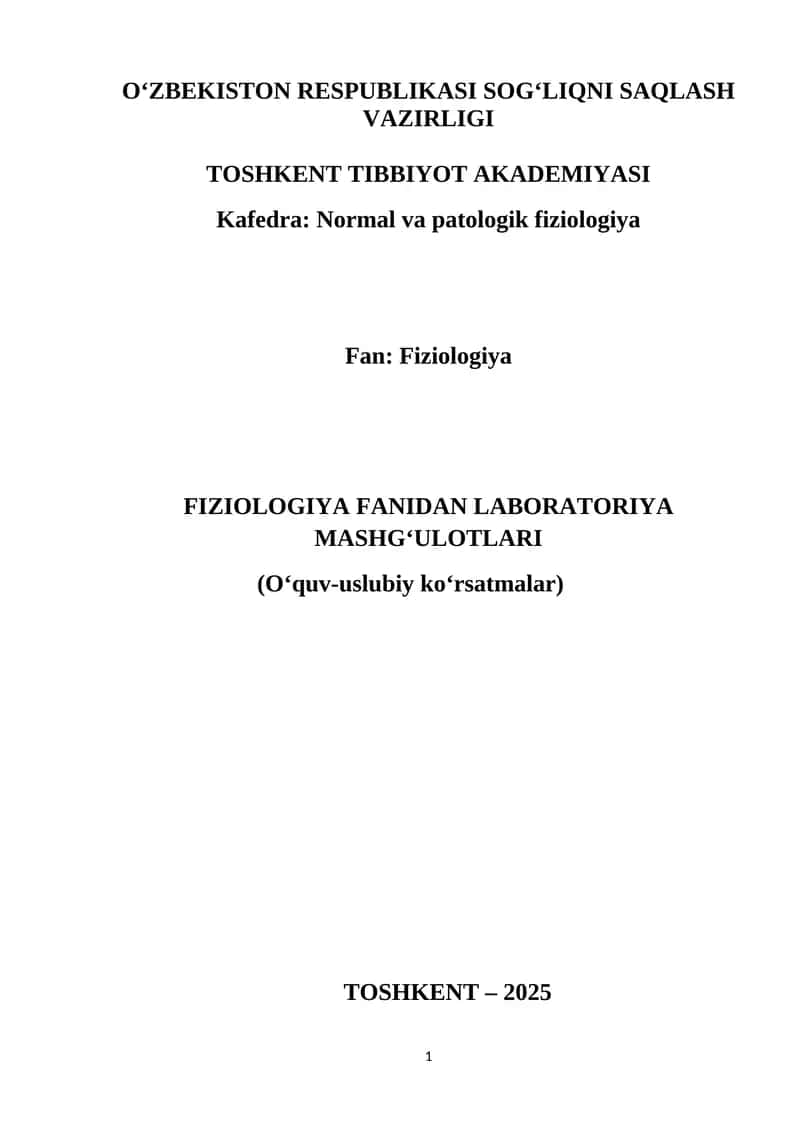 Barmoqdan qon olish texnikasini bajarish