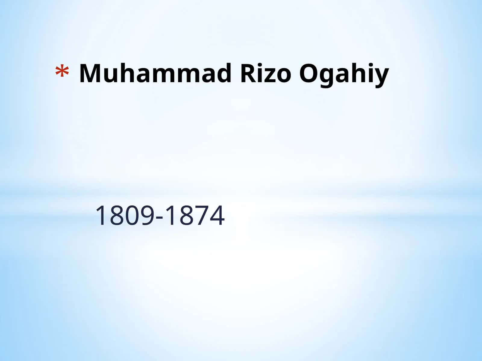 Muhammad Rizo Ogahiy