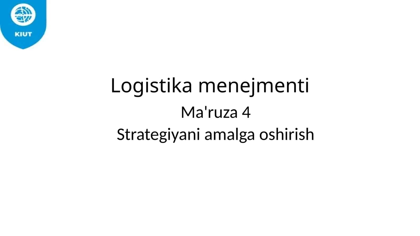Logistikamenejmenti