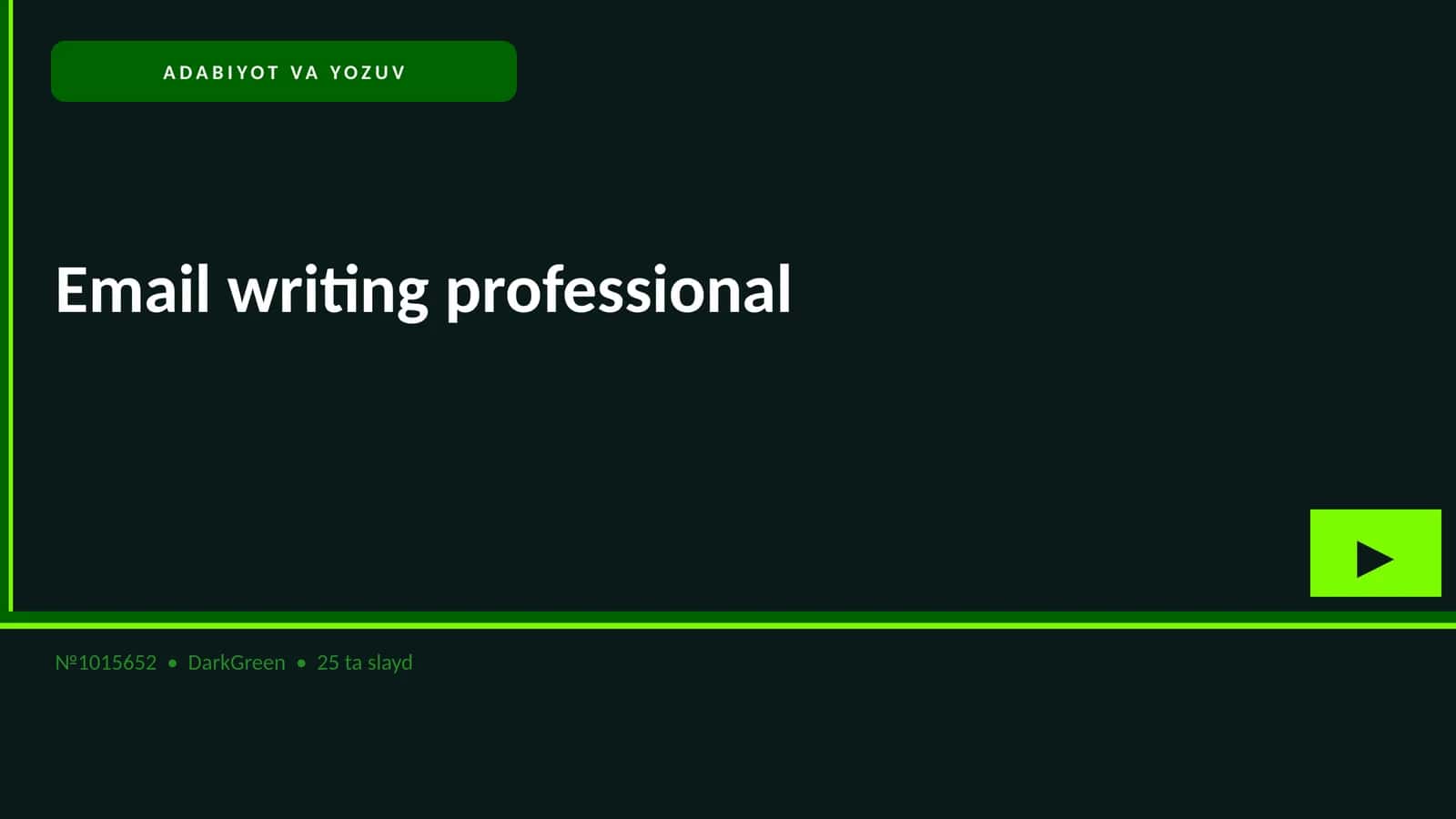 Email writing professional