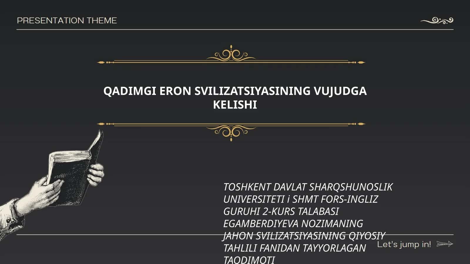 JAHON SVILIZATSIYASINING QIYOSIY TAHLILI