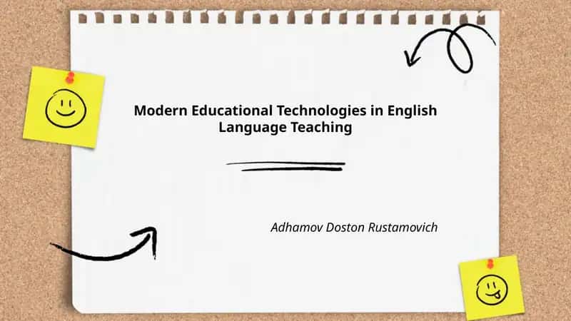 Modern Educational Technologies in English Language Teaching
