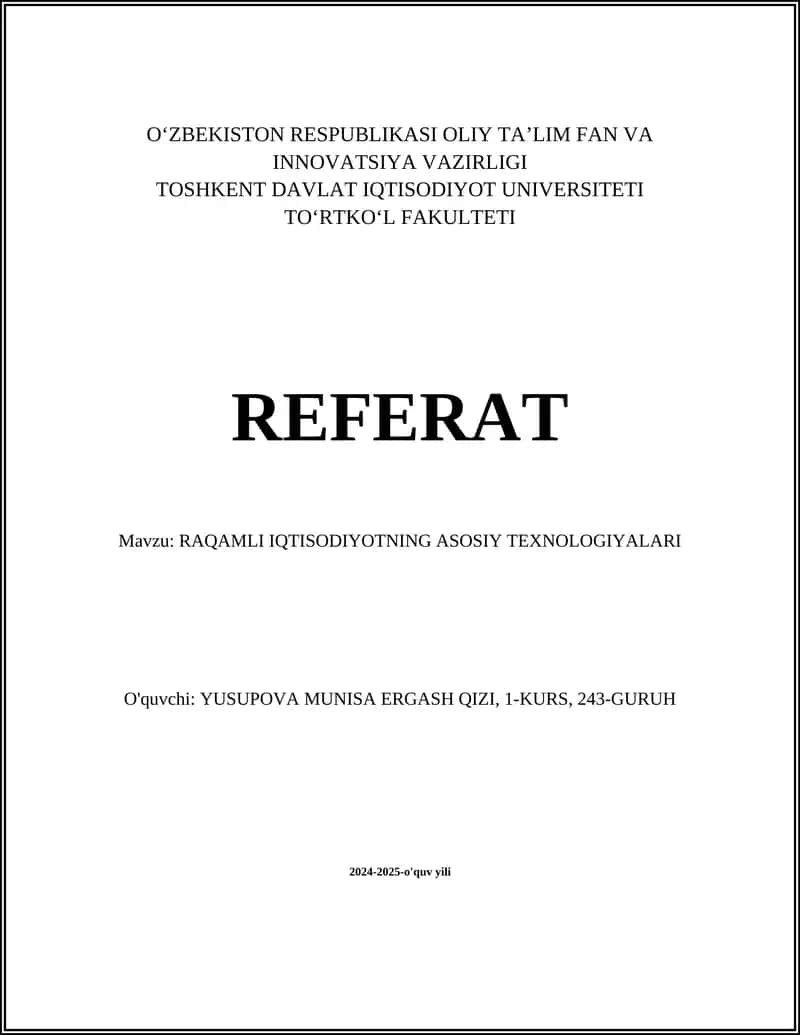 Bulutli hisoblash texnologiyalari
