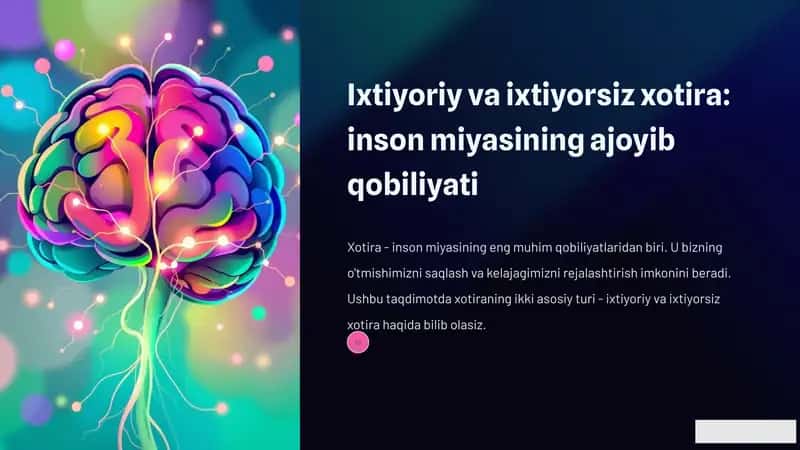 Ixtiyoriy va ixtiyorsiz xotira: inson miyasining ajoyib qobiliyati