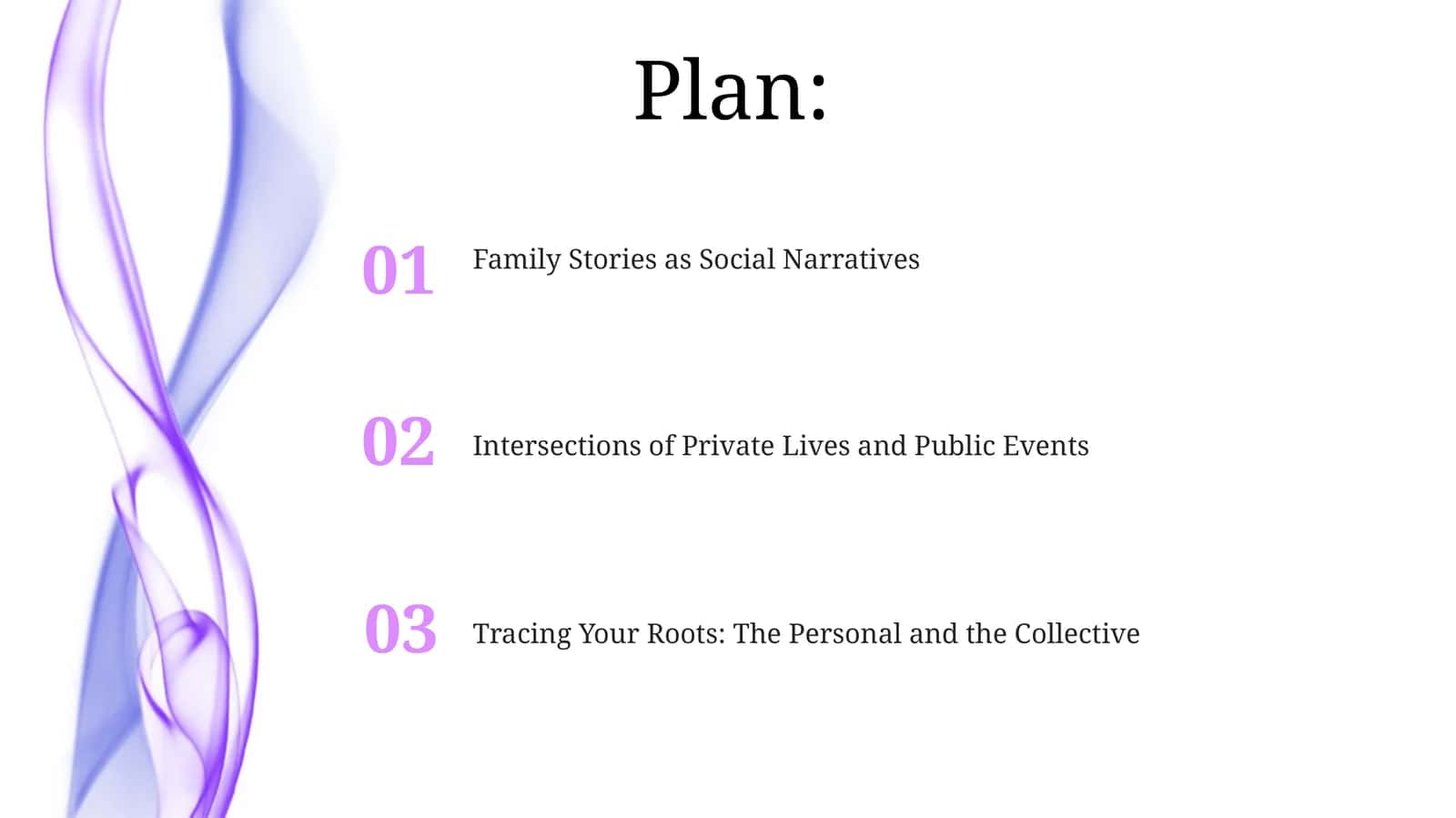 Family history and social history