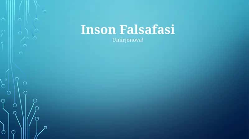 Inson Falsafasi