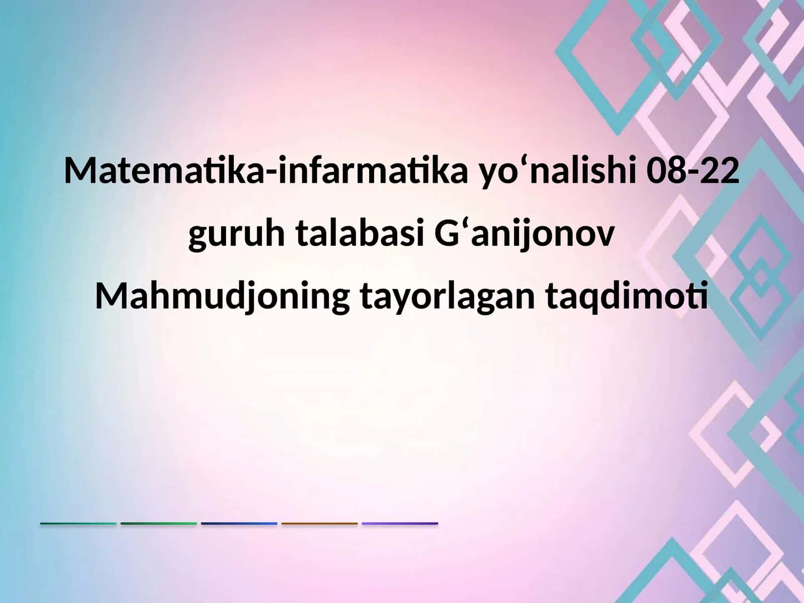 Oʻqitish meʼyoriy hujjatlari va ularning ahamiyati