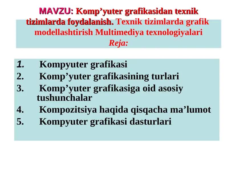 Kompyuter grafikasi