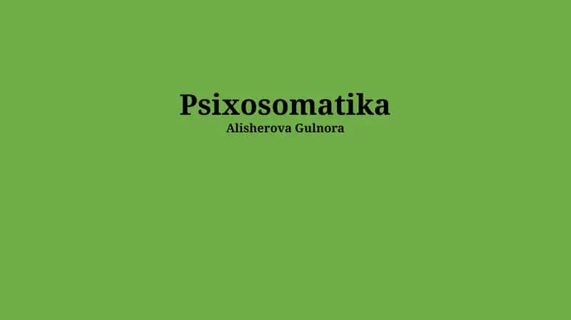 Psixosomatika