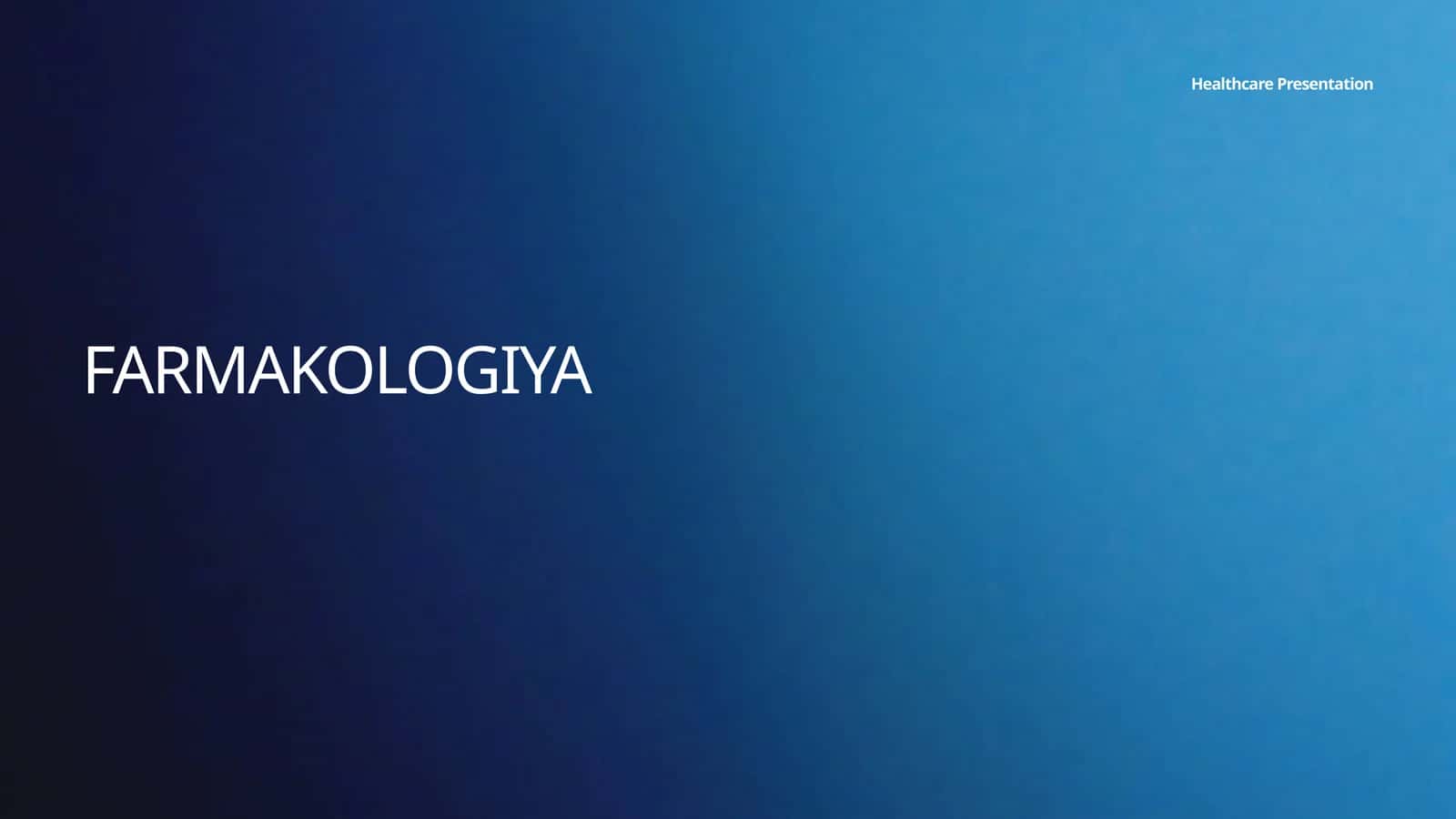 FARMAKOLOGIYA