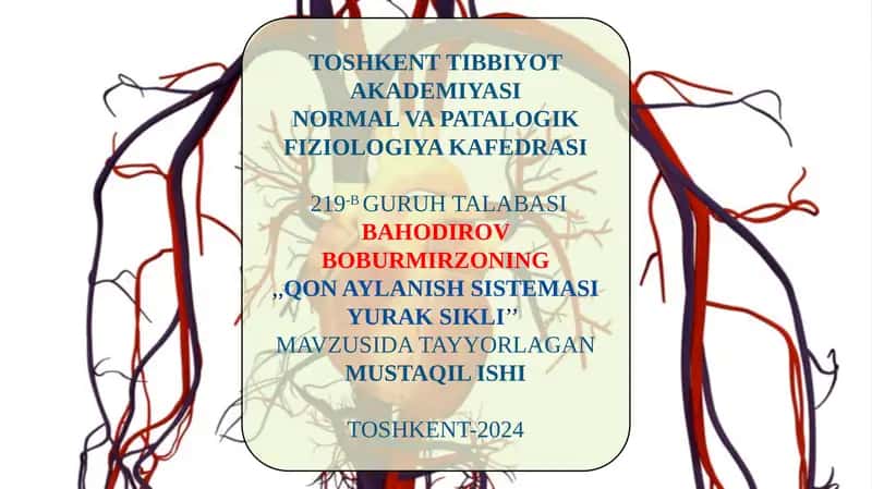 Qon Aylanish Sistemi Yurak Sikli