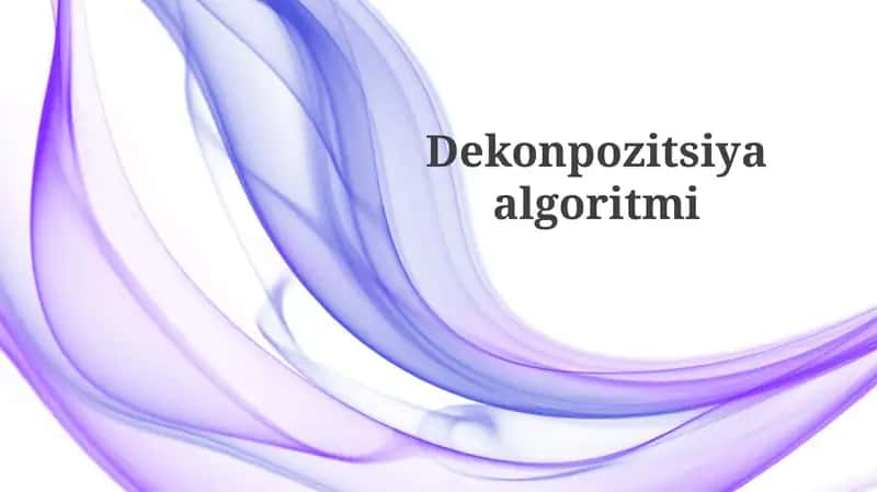 Dekonpozitsiyaalgoritmi