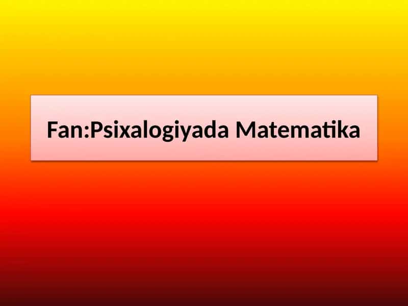 Mavzu:Turli matematik dasturlar yordamida berilgan funksiya grafiklarini analitik chizish