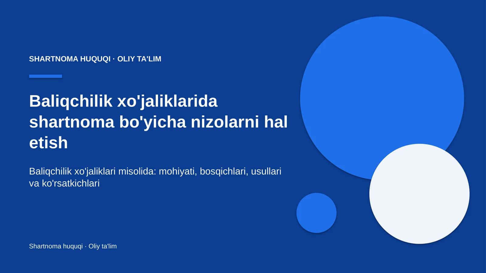 baliqchilik xo'jaliklarida shartnoma bo'yicha nizolarni hal etish 3992