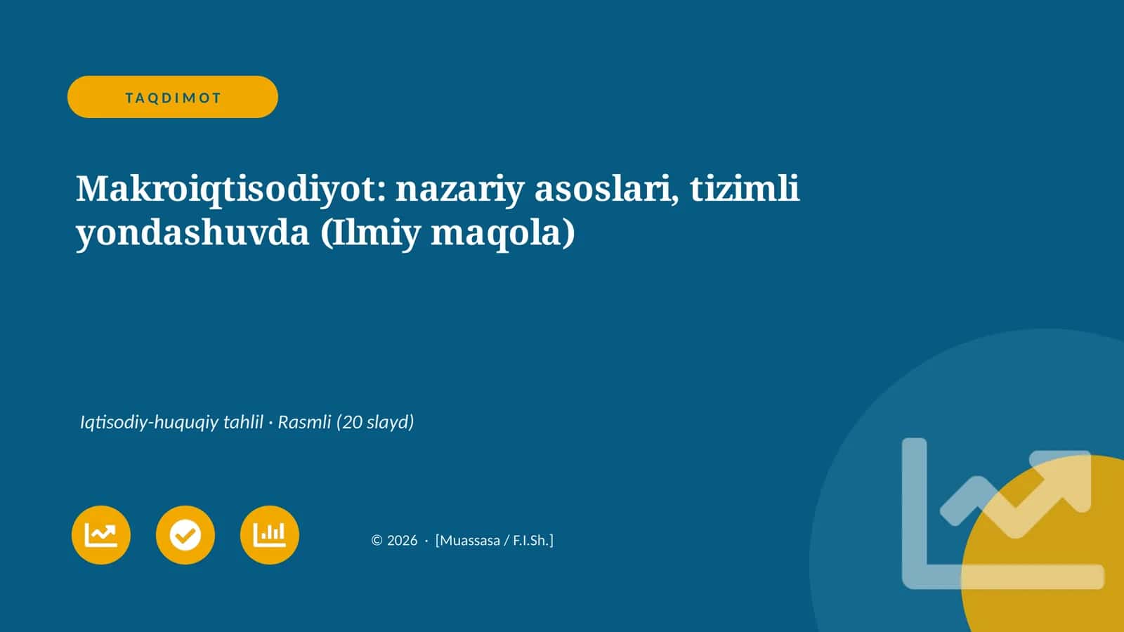 Makroiqtisodiyot: nazariy asoslari, tizimli yondashuvda