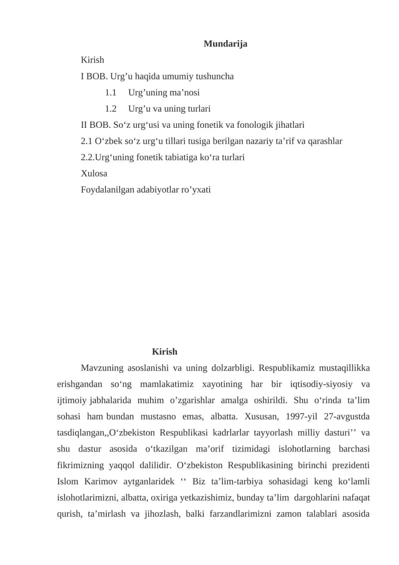 O‘zbekiston Respublikasi kadrlarlar tayyorlash milliy dasturi