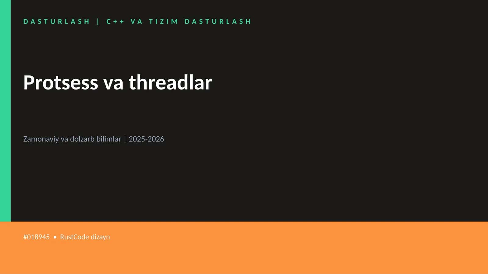 Protsess va threadlar