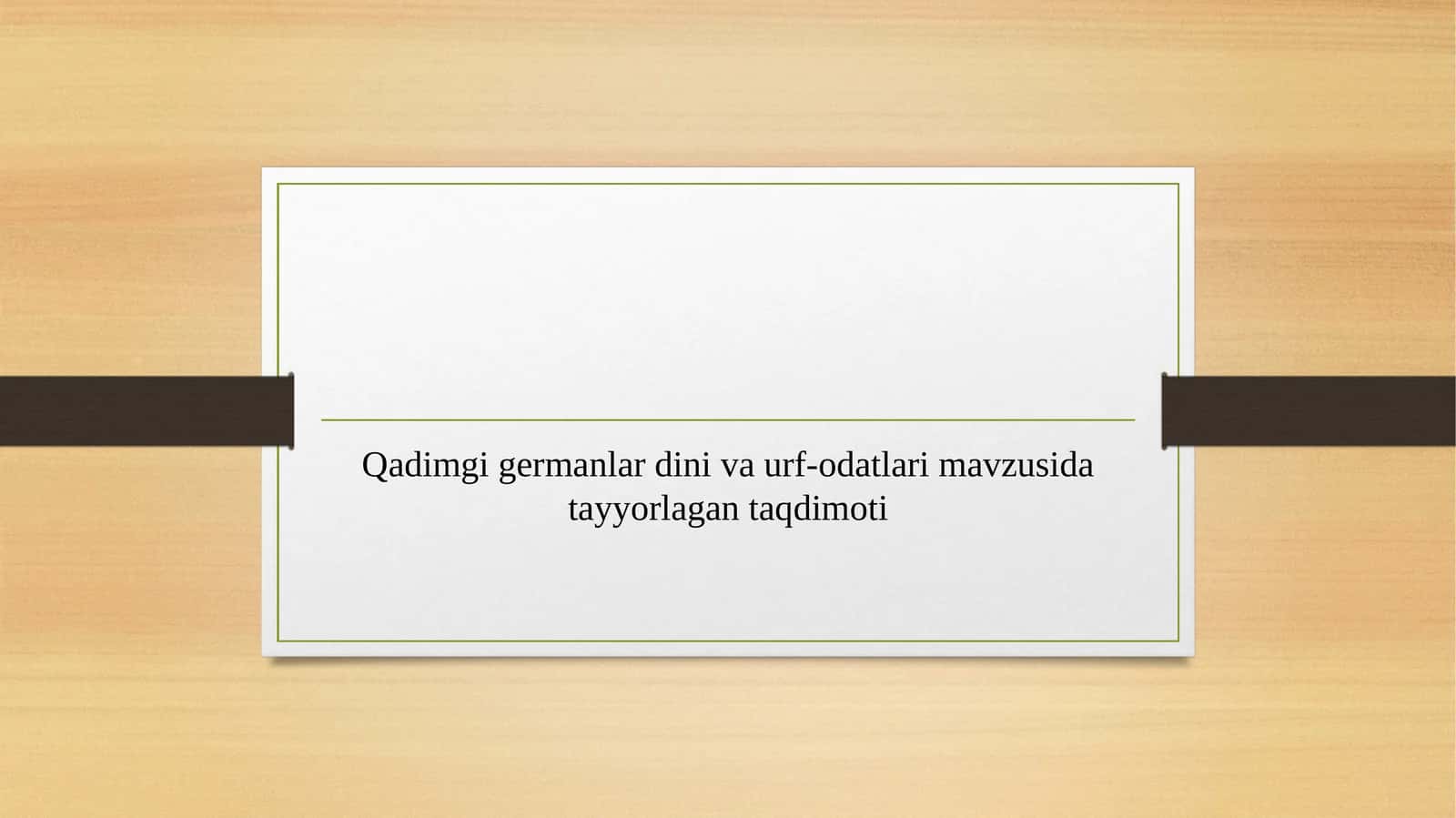 Qadimgi germanlar dini va urf-odatlari