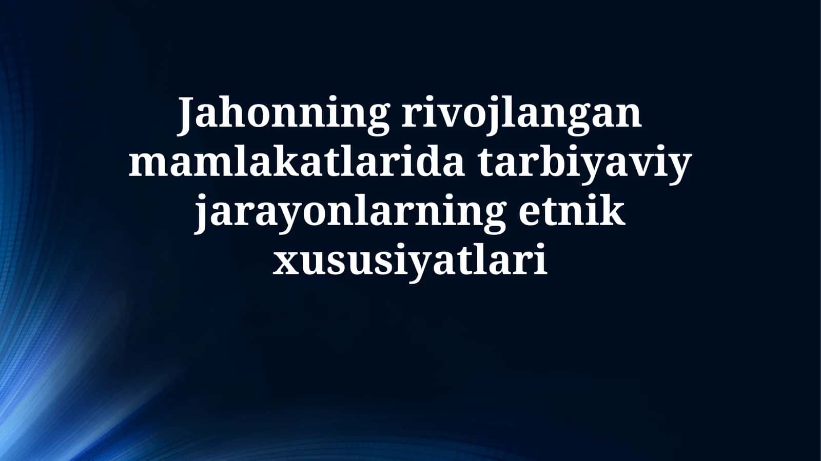 Ta'limdagi etnik xilma-xillik: Tarix va siyosat