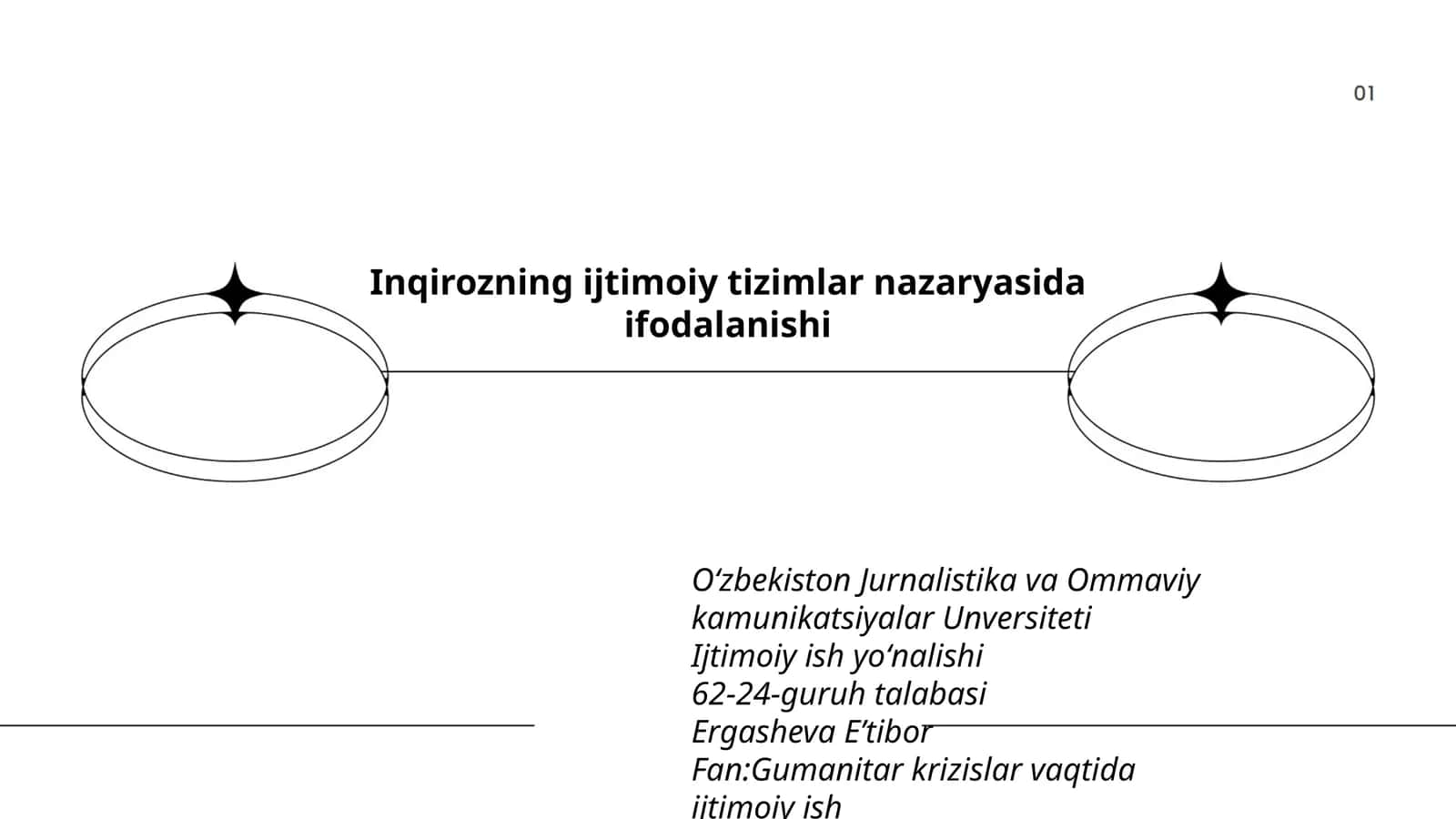 Inqirozning ijtimoiy tizimlar nazaryasida ifodalanishi