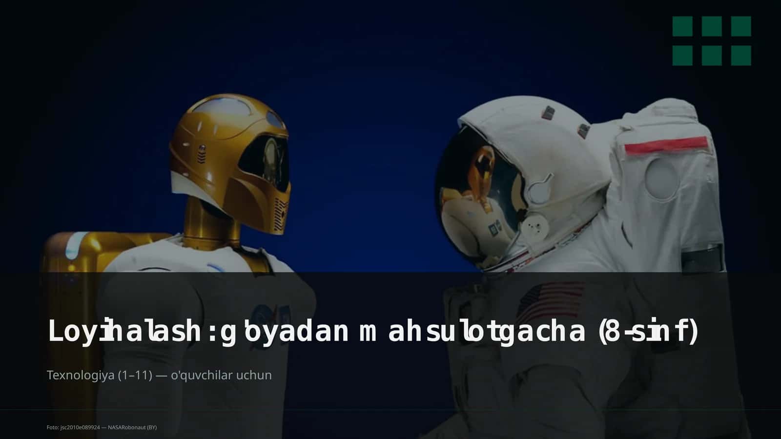 g'oyadan mahsulotgacha (8-sinf)