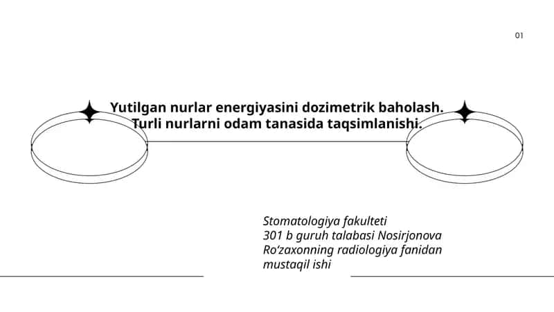 Yutilgan nurlar energiyasini dozimetrik baholash. Turli nurlarni odam tanasida taqsimlanishi