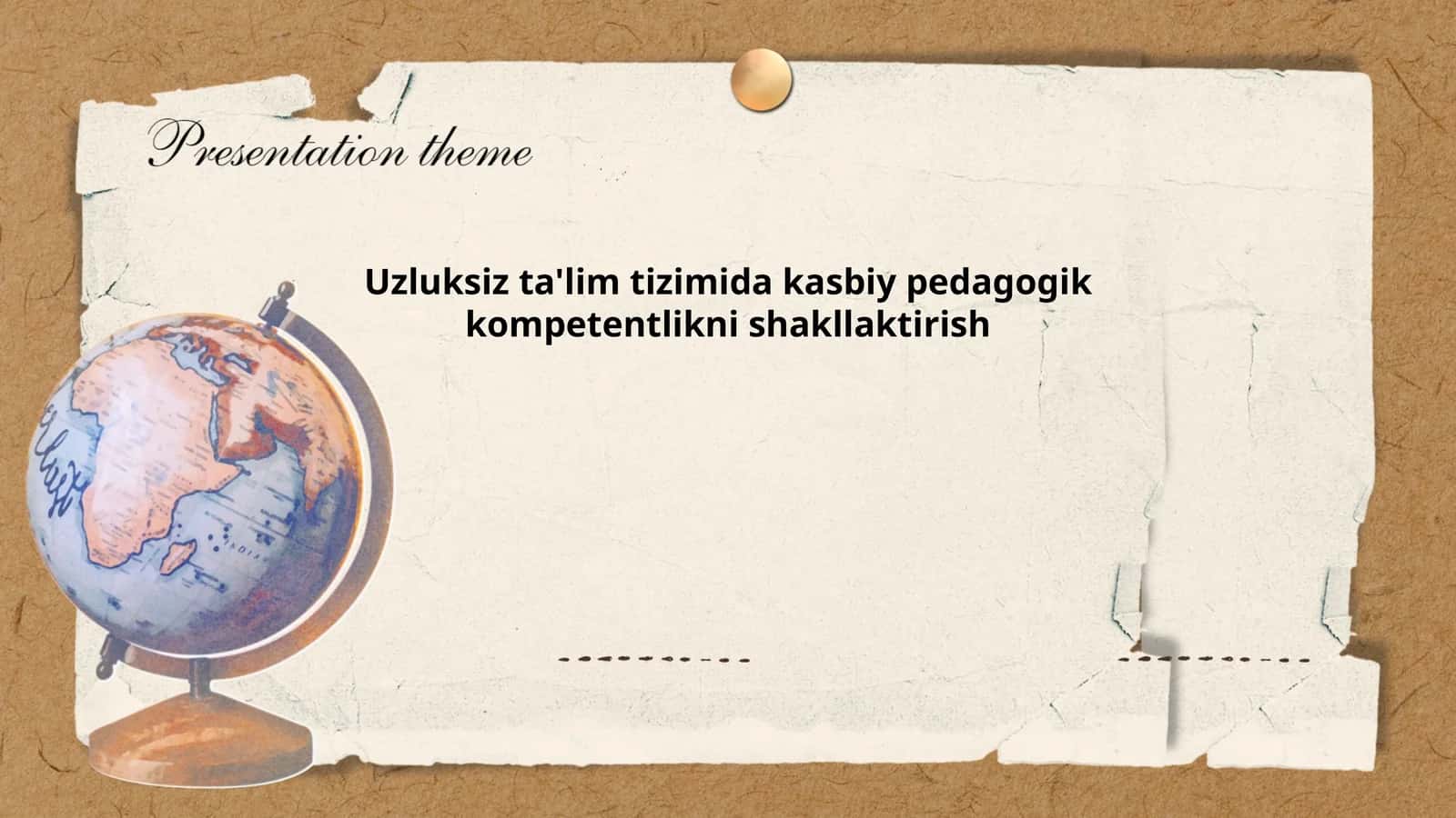 Uzluksiz ta'lim tizimida kasbiy pedagogik kompetentlikni shakllaktirish