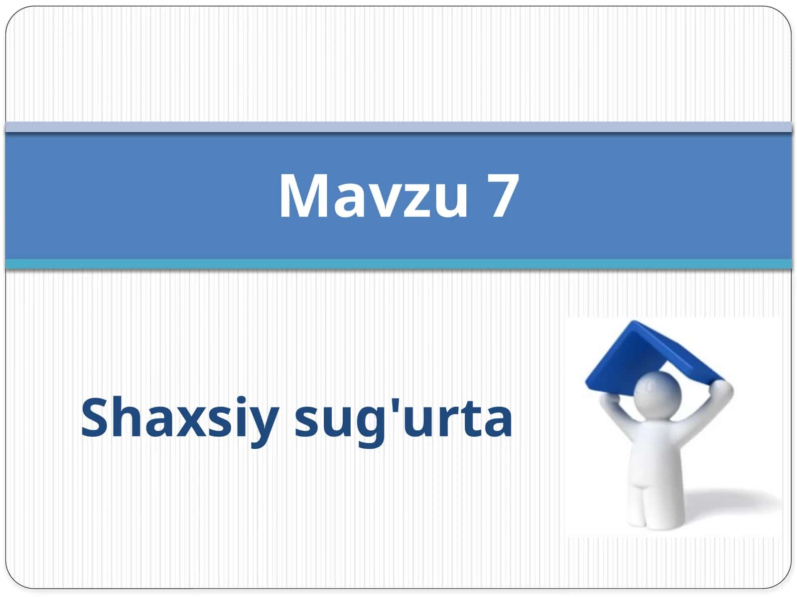 Shaxsiy sug'urta