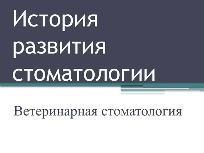 Stomatologiya tarixi