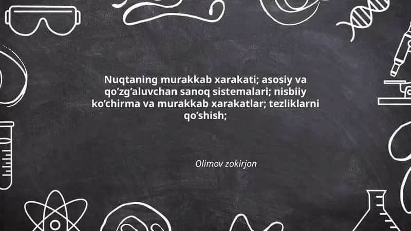 Nuqtaning murakkab xarakati