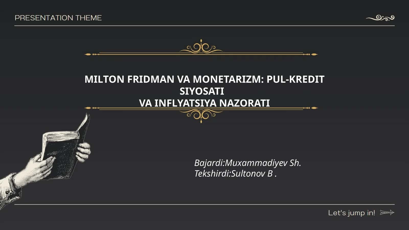 MILTON FRIDMAN VA MONETARIZM: PUL-KREDIT SIYOSATI VA INFLYATSIYA NAZORATI