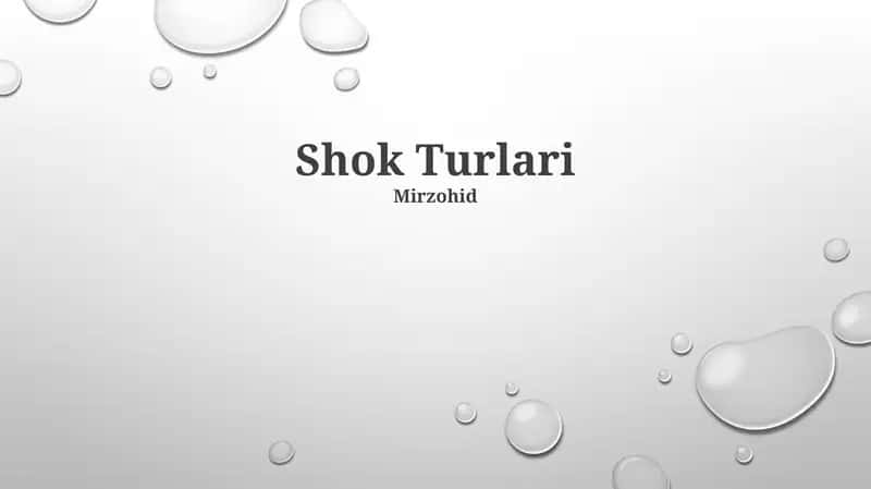 Shok Turlari