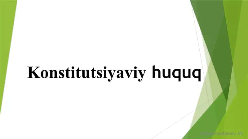 Konstitutsiyaviy huquq