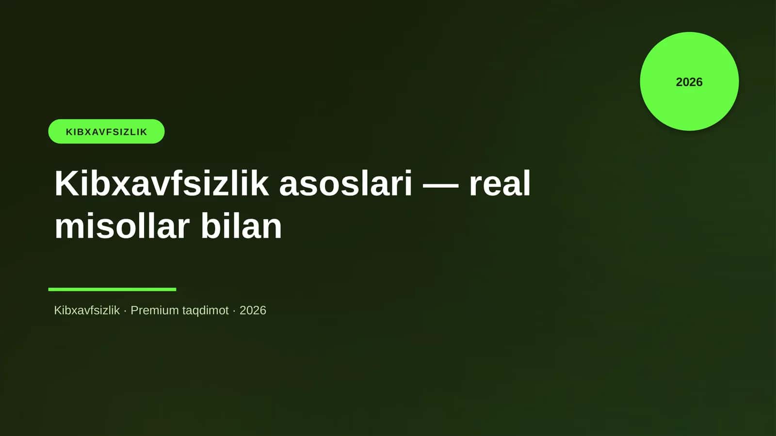 Kibxavfsizlik