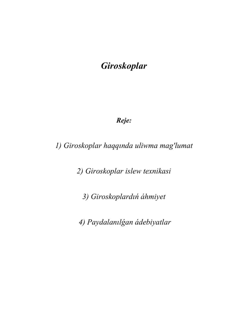 Giroskoplar
