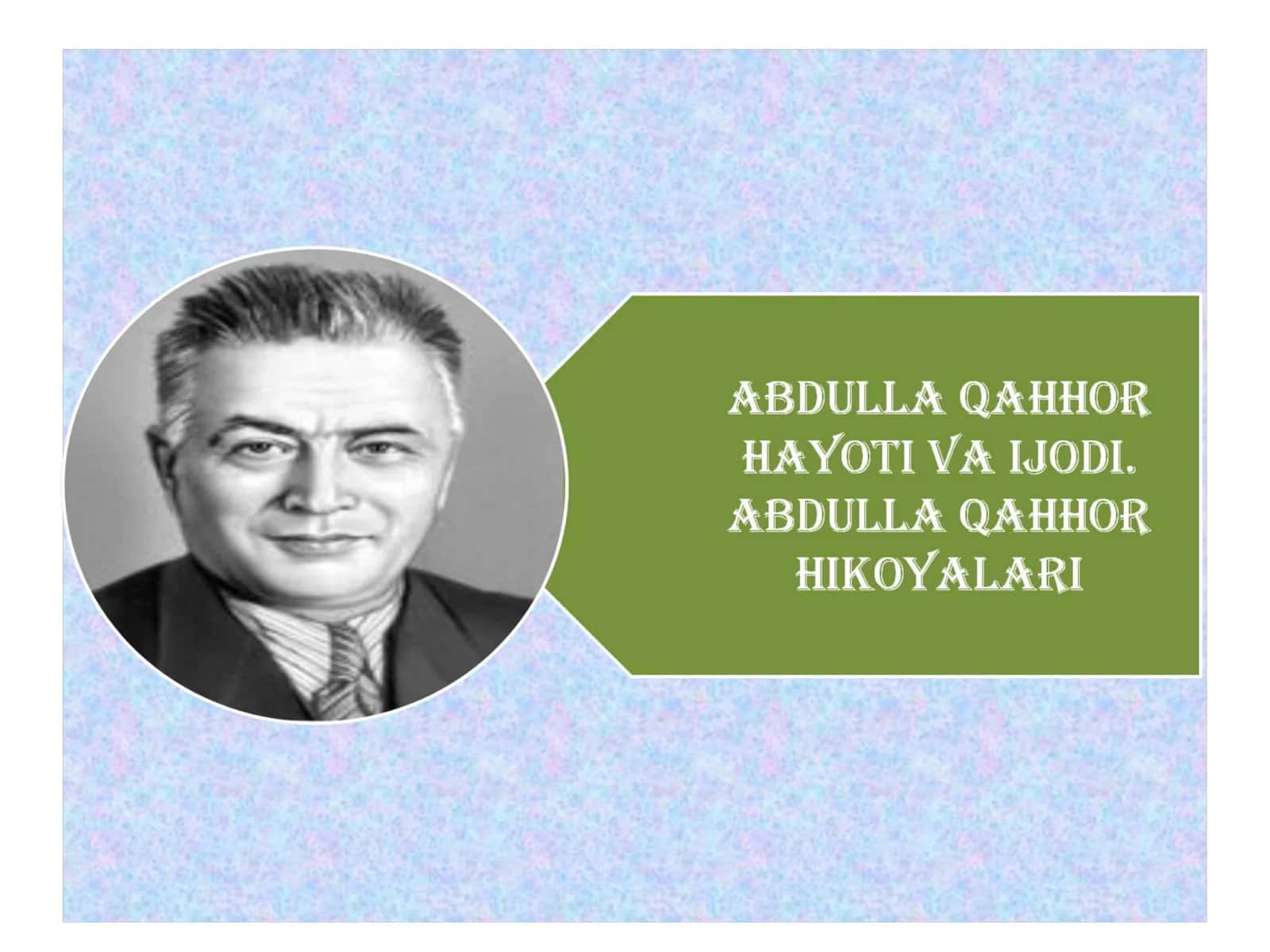 Abdulla Qahhor