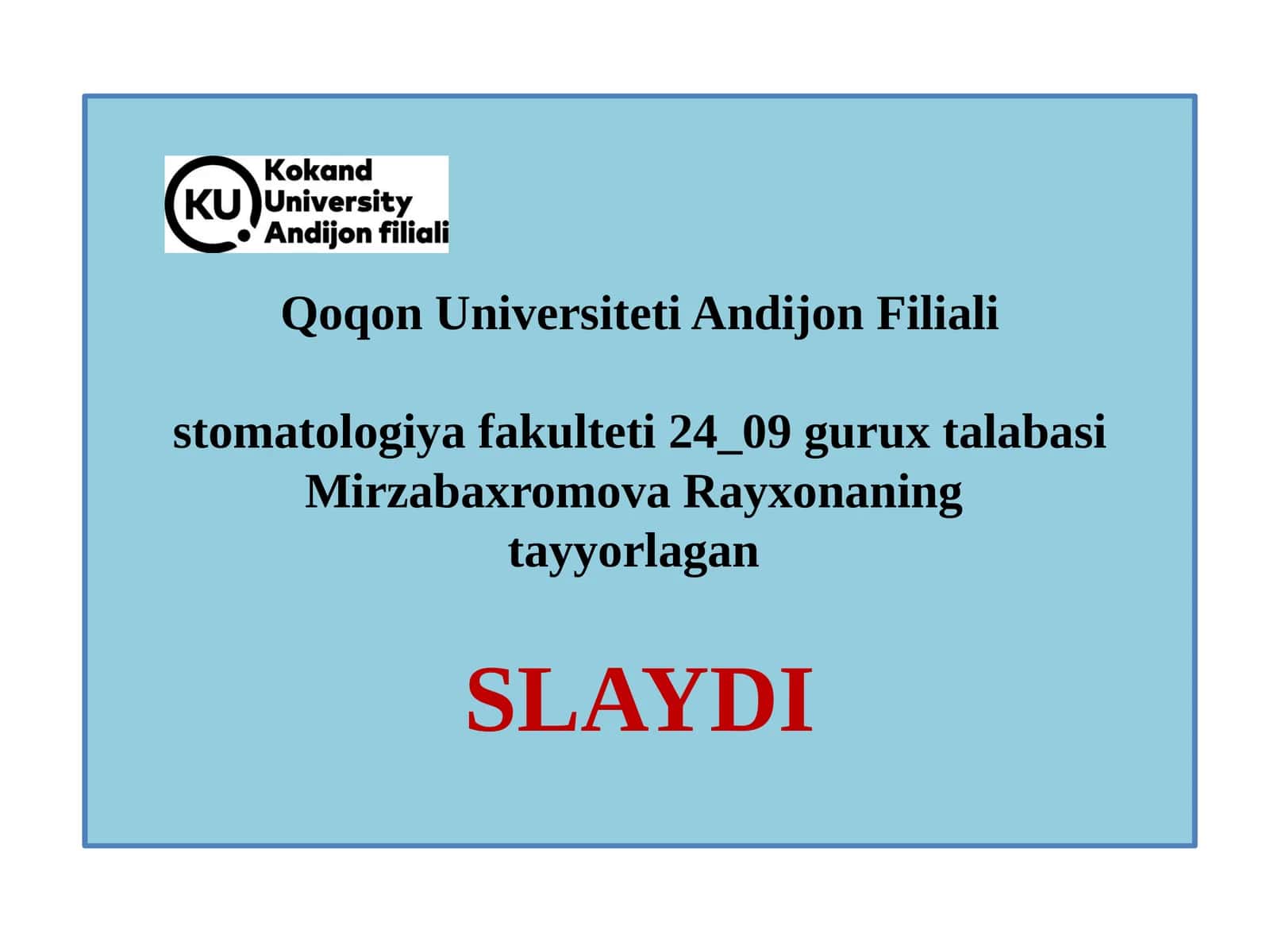 TISH TO'QIMALARINING FOLIKULYAR RIVOJLANISH DAVRIDA YUZAGA KELADIGAN SHIKASTLANISHLAR