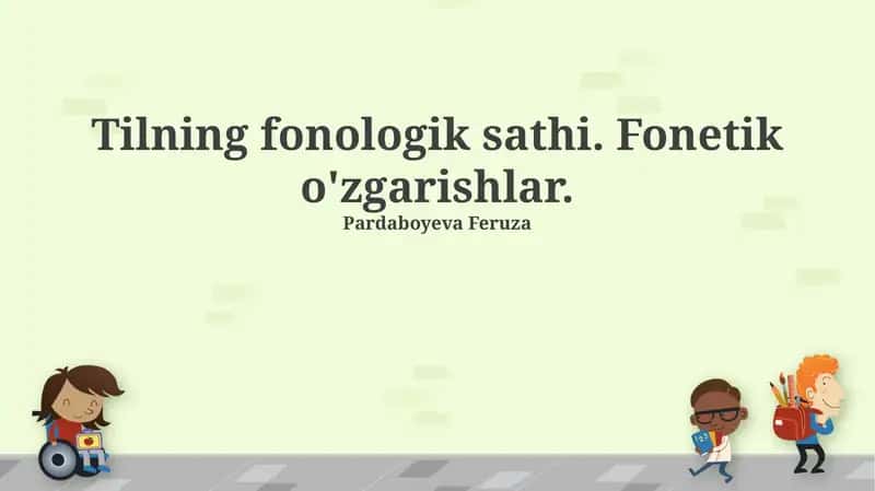 Tilning fonologik sathi